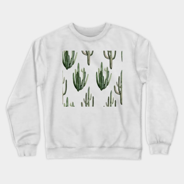 Mid Century Modern Cacti patterns Crewneck Sweatshirt by NJORDUR